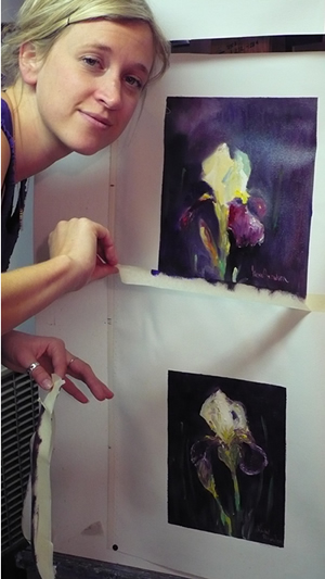 Rachel painting Iris